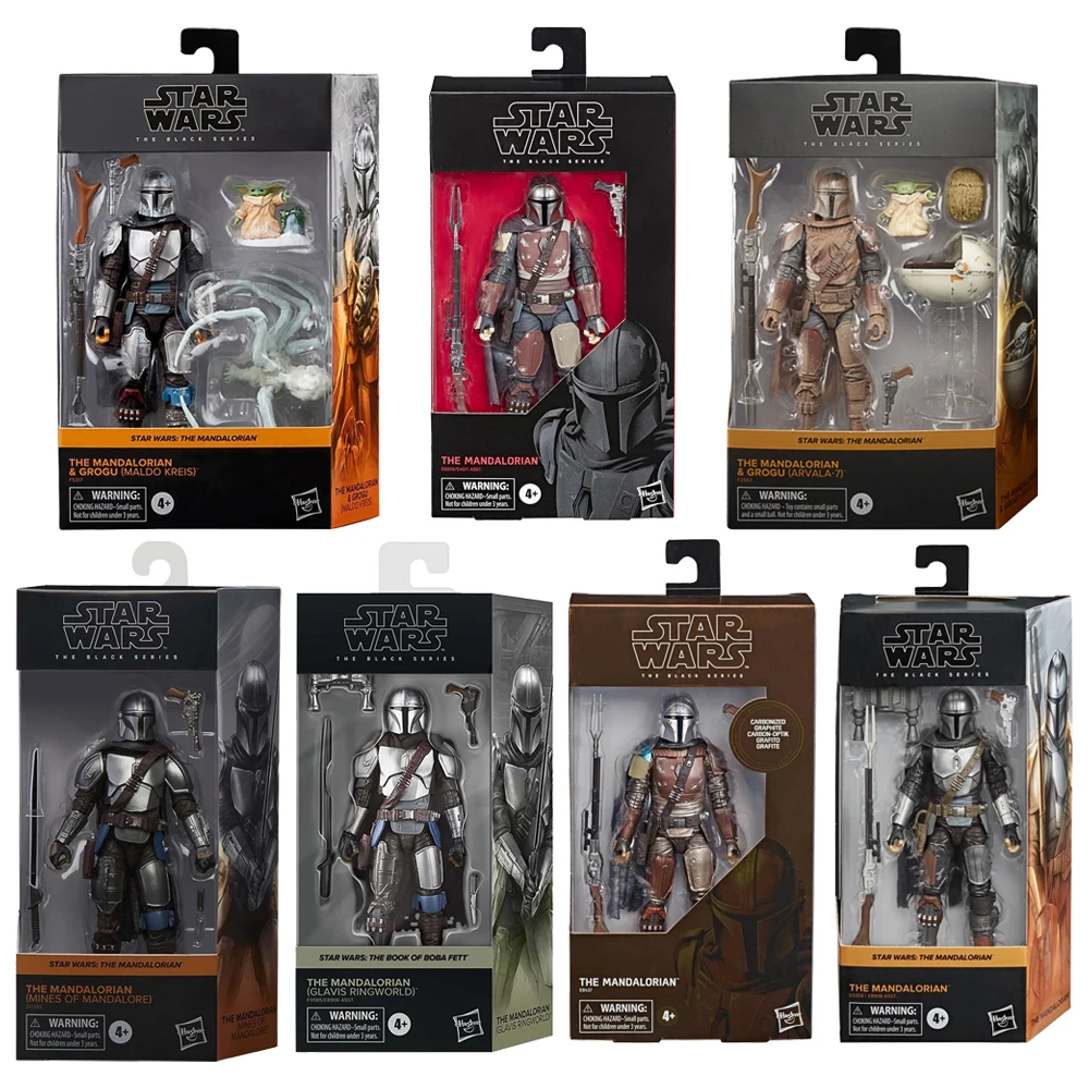 

[In-Stock] Hasbro Star Wars The Black Series The Mandalorian Collectible 15cm Action Anime Model Figure Toys