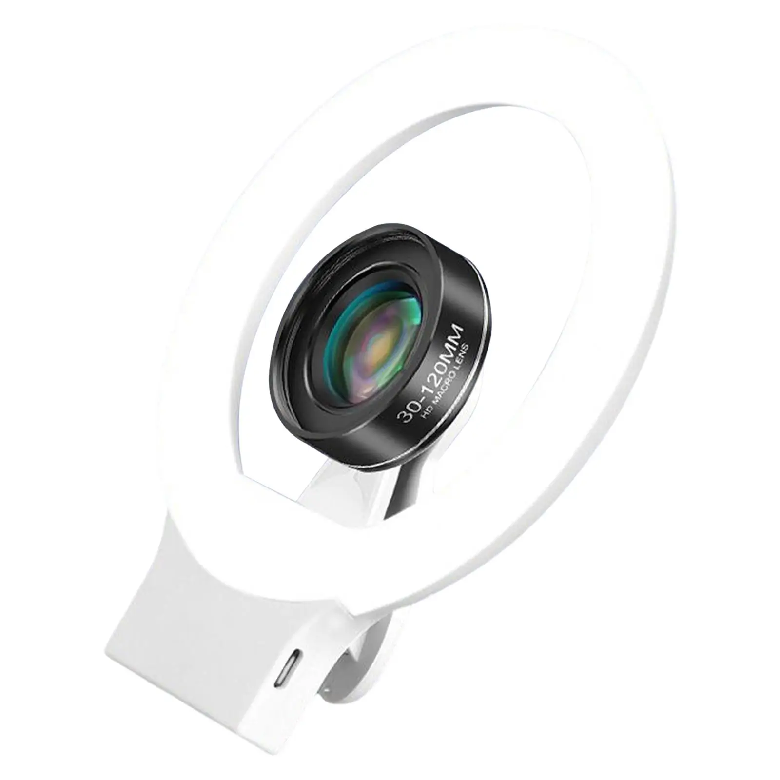 

Mobile Phone Fill Light Dimmable Clip On Built in 180mAh Battery for Photography Cosmetology Vlog Video Recording