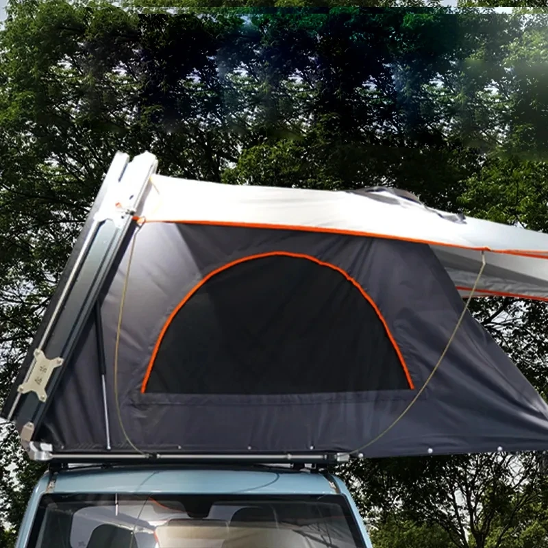 

New Style Outdoor Camping Waterproof Rooftop Tent 2 Persons SUV Aluminium Alloy Triangle Hard Shell Roof Top Tent