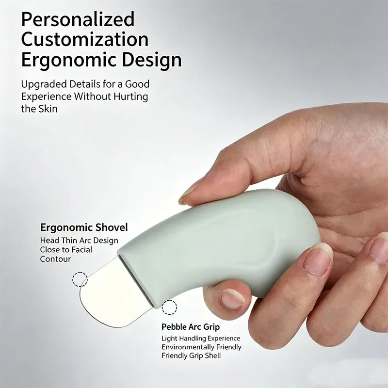 1pcs Blackhead and Whitehead Removal Tool for Nose and Face - Ergonomic Blackhead Remover Spatula - Manual Facial Skin Scrubber