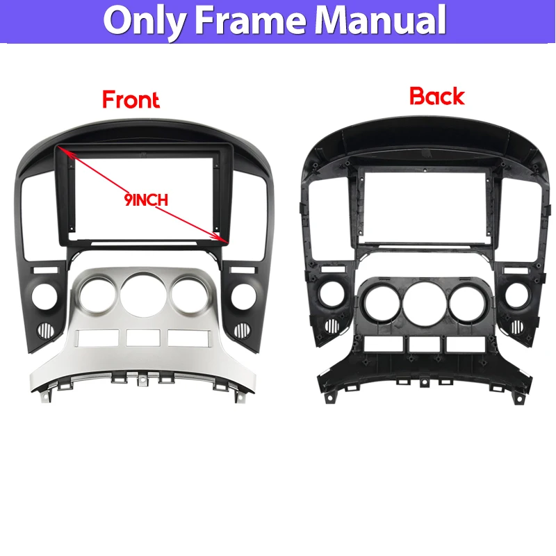 MAMSM For HYUNDAI 2007-2015 STAREX/H1 9 Inch Car Radio Fascia Frame Multimedia Video Player Navigation Frame Manual AC / Auto AC