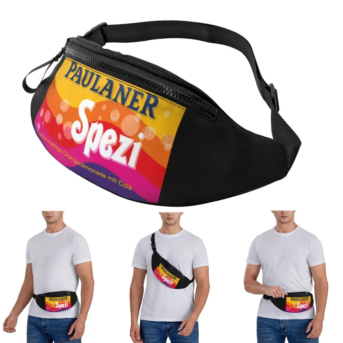 

Crossbody Waist Bag Paulaner Spezi Munich Men Women Fanny Pack Traveling Running Money Phone Pouch