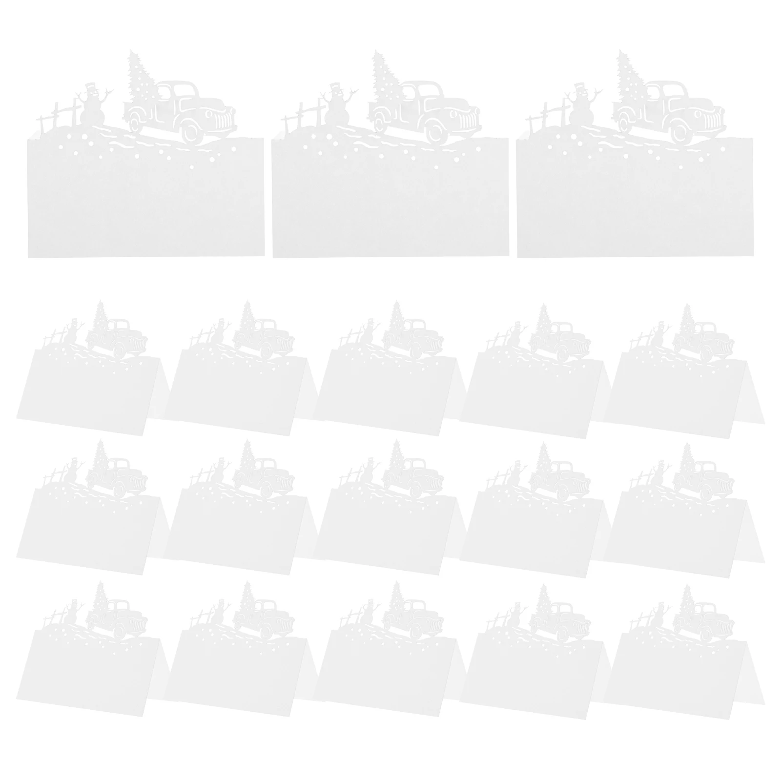 

50 Pcs Christmas Party Table Decor Name Tags Place Cards for Setting Wedding