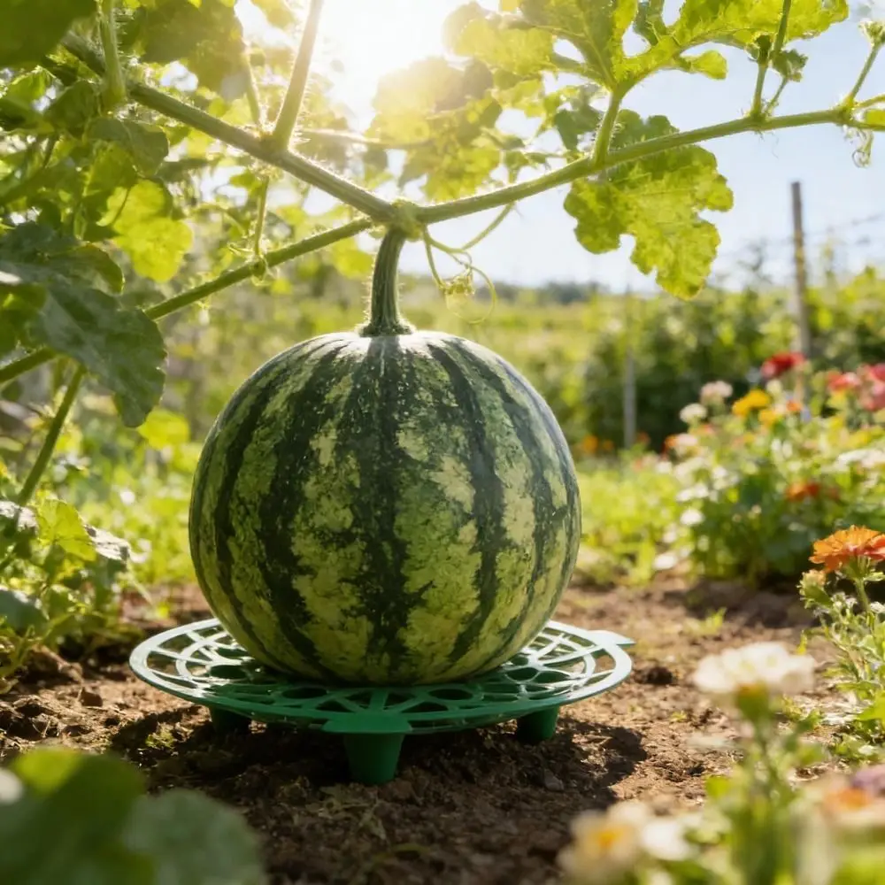 Plastic Watermelon Stand Anti- Rotting Stable Design Fruit Bracket Plant Support Hollow Out Gardening Melon Tray Vegetable