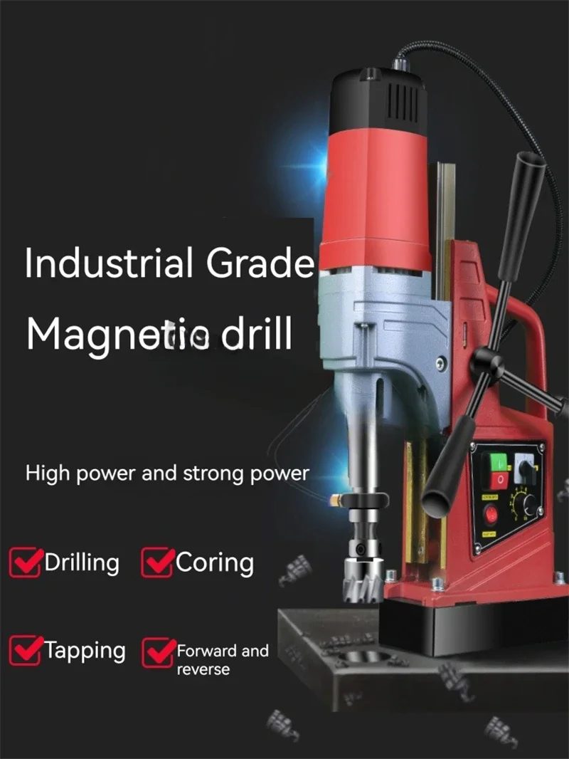 Industrial Grade Portable Magnetic Drilling Rig Magnetic Drill Press Electric Mag Bench Tapping Drilling Rig Machine For Enginee