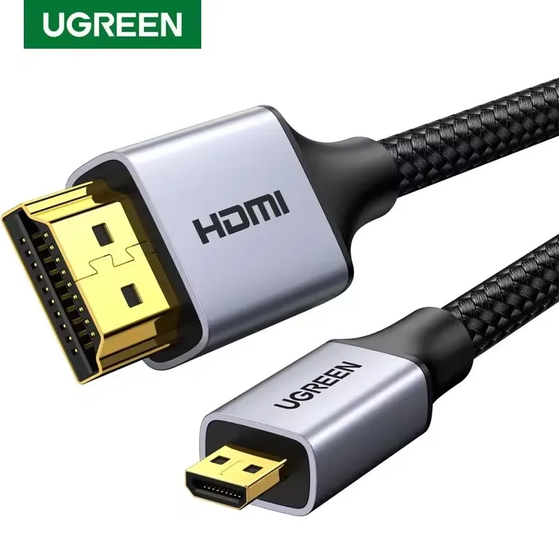 UGREEN HD164 Micro HDMI Cable 8K/60Hz 4K Micro Ultra High Speed Certified HDMI Cable to Micro Braided 18Gbps HDMI 2.1 Cable