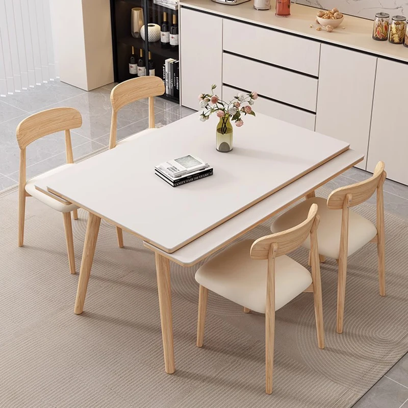 

Extendable Square Dining Tables Modern Nordic Design Elegant Dining Tables Unique Beauty Mesas Extensibles Furniture For Home