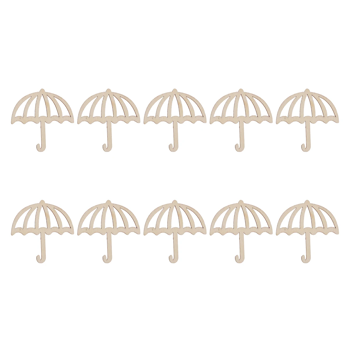 

Wooden Chips for Crafts Unfinished Wood Cutouts Smooth Graffiti Umbrella Embellishments Handicraft Supplies Party Wedding Decor