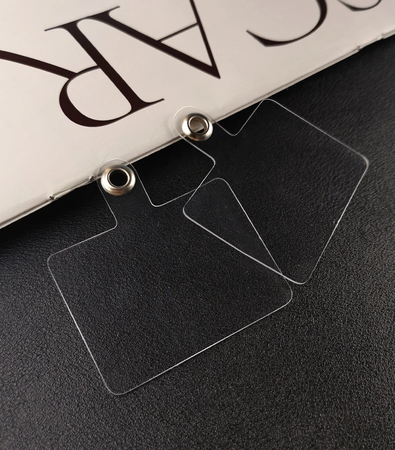 10-1PCS Transparent Flexible Phone Lanyard Cads Mobile Phone Universal Tether Tabs Clear Hanging Strap Patches Cord Clip - náhled 6