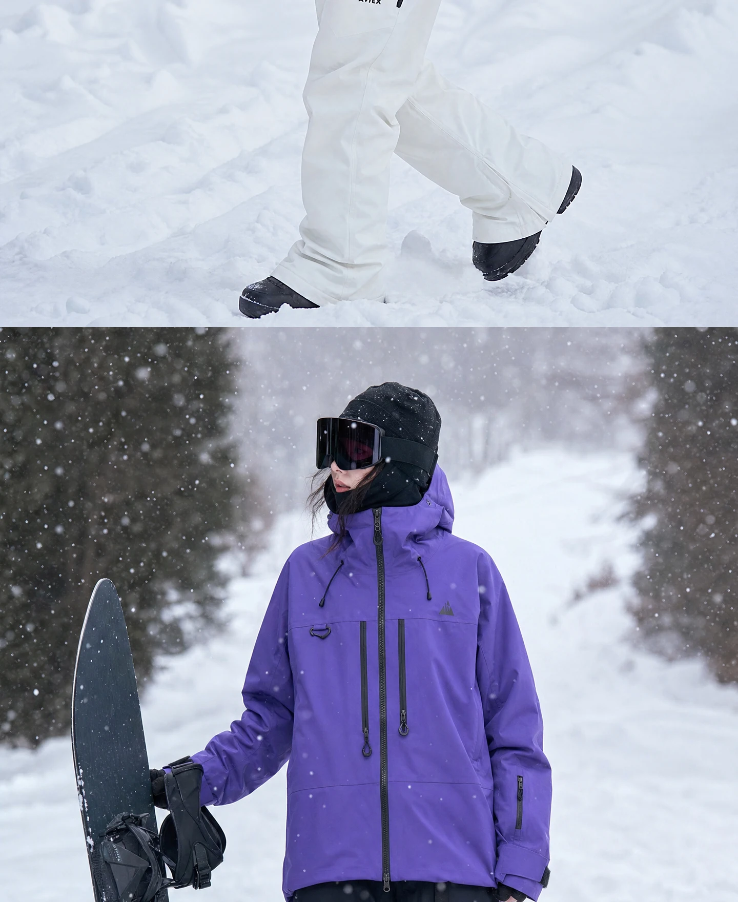 2026 APVCX Neuer Vollständig Verschweißter Unisex Oversized Ski- und Snowboardanzug Verschleißfest Warm Winddicht Wasserdicht Outdoor-Schneeausrüstung – Detail 13