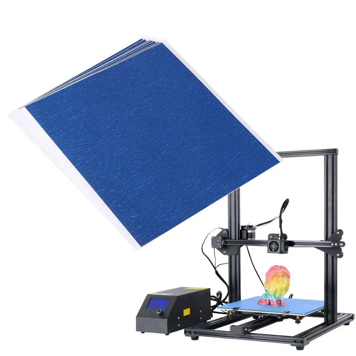 

10Pcs 210Mm X 200Mm Blue Heat Resistant Tape for 3D Printer Bed Premium High Temperature Tape Clean Print Release Strong