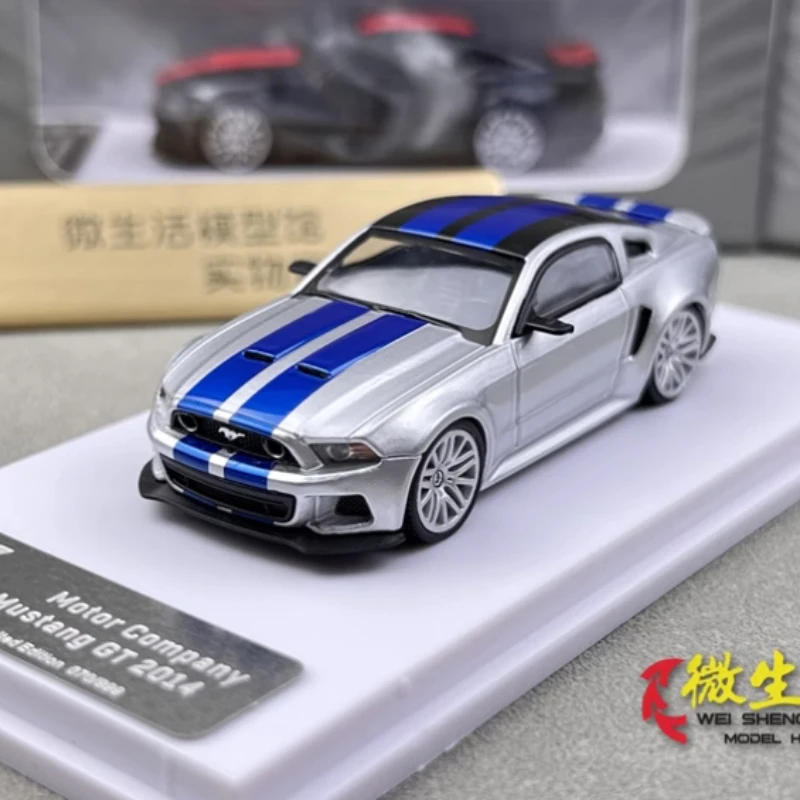 DCM 1:64 مقياس موستانج GT 2014 NFS سبيكة سيارة نموذج كلاسيكي الكبار جمع ثابت عرض هدية