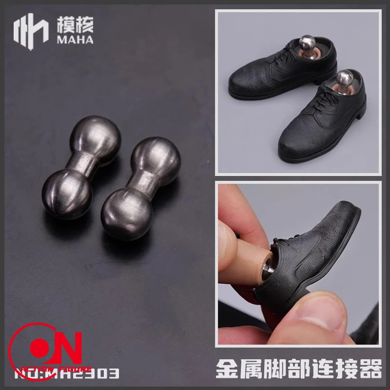 In Stock MH2303 1/6 Scale Metal Connector Foot Connector Body Accessory For 12'' Male / Female Soldier Action Figure Dolls