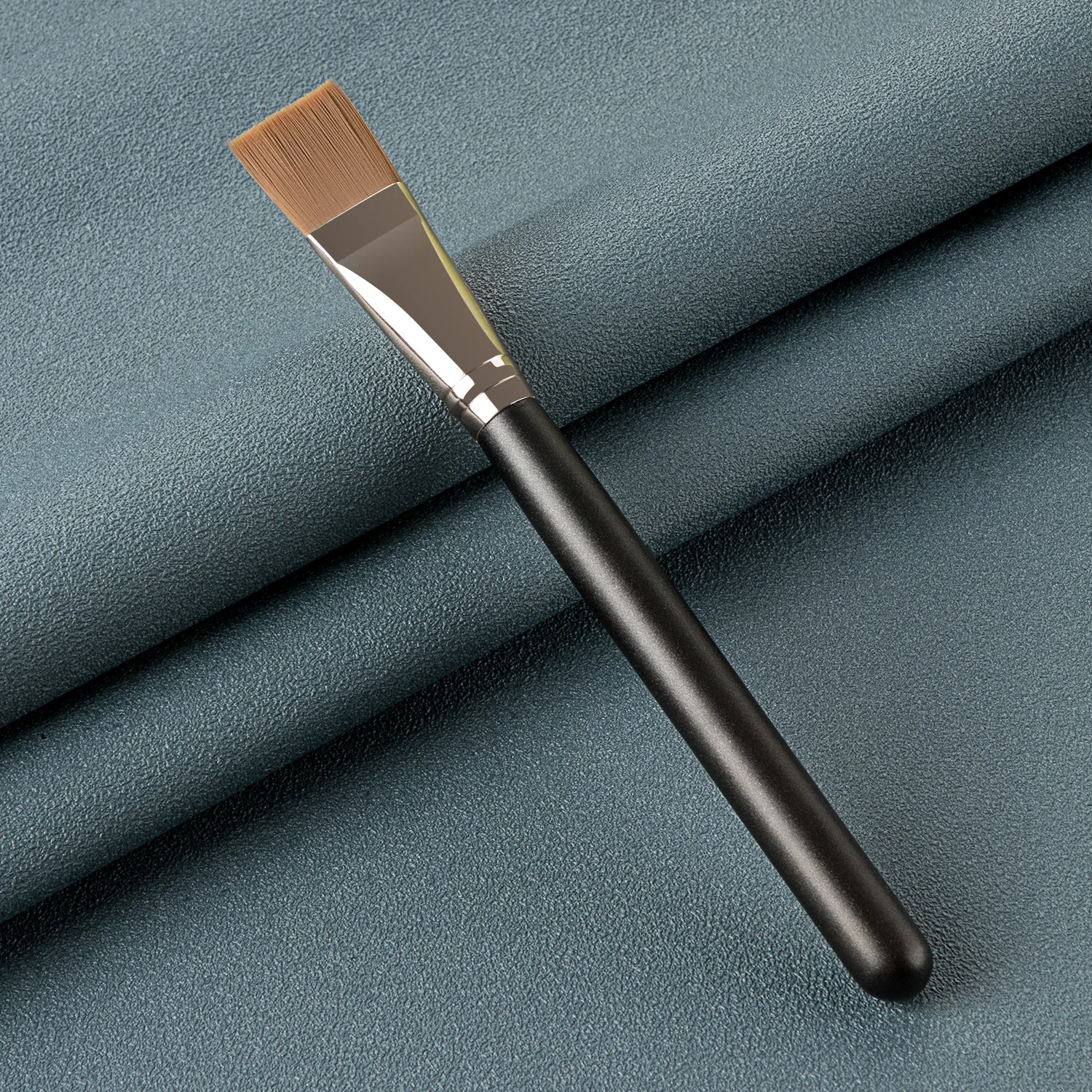브brocha de maquillaje corrector de base ultrafina, redonda y plana, maquillaje de contorno profesional, máscara Facial suave, brocha de barro, herramientas cosméticas