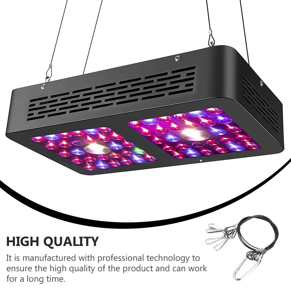 4 個のステンレス鋼ロープハンガー植物ライトホルダー水族館ランプ耐久性のあるハンギングバスケットホルダー屋内屋外成長ライト