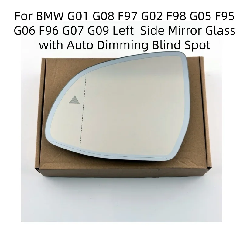 Left  Side Mirror Glass with Auto Dimming Blind Spot 51167441443 For BMW G01 G08 F97 G02 F98 G05 F95 G06 F96 G07 G09