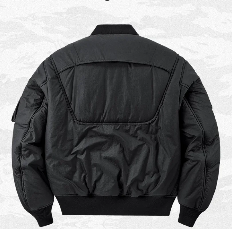 Winter functional wind thickened multi pocket flight staff jacket baseball suit