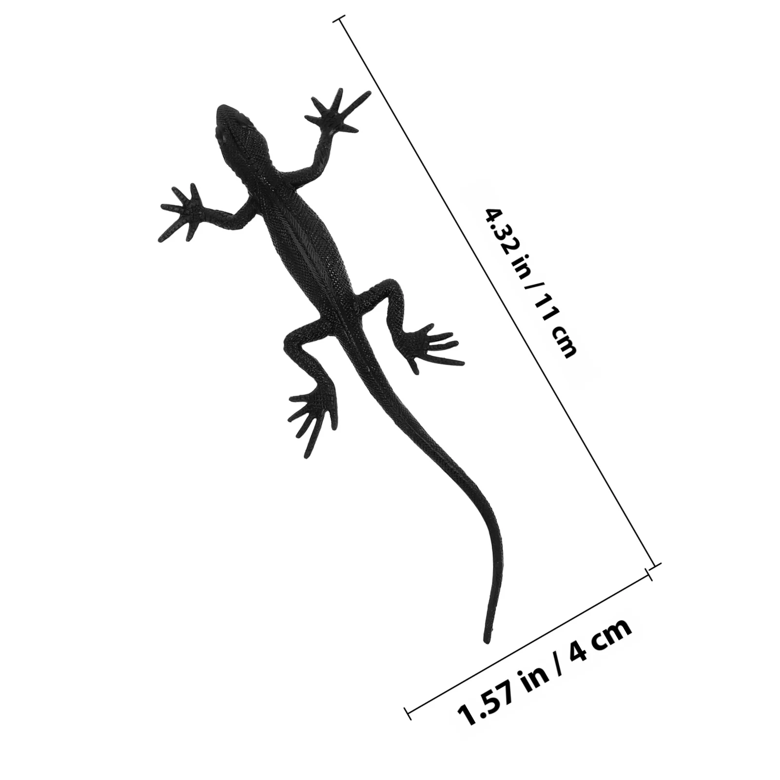 18 قطعة ديكور حيوانات ممتاز مقلد العقرب أبو بريص العنكبوت زاحف المزح الدعائم لإعداد حفلة الهالوين الأسود #4
