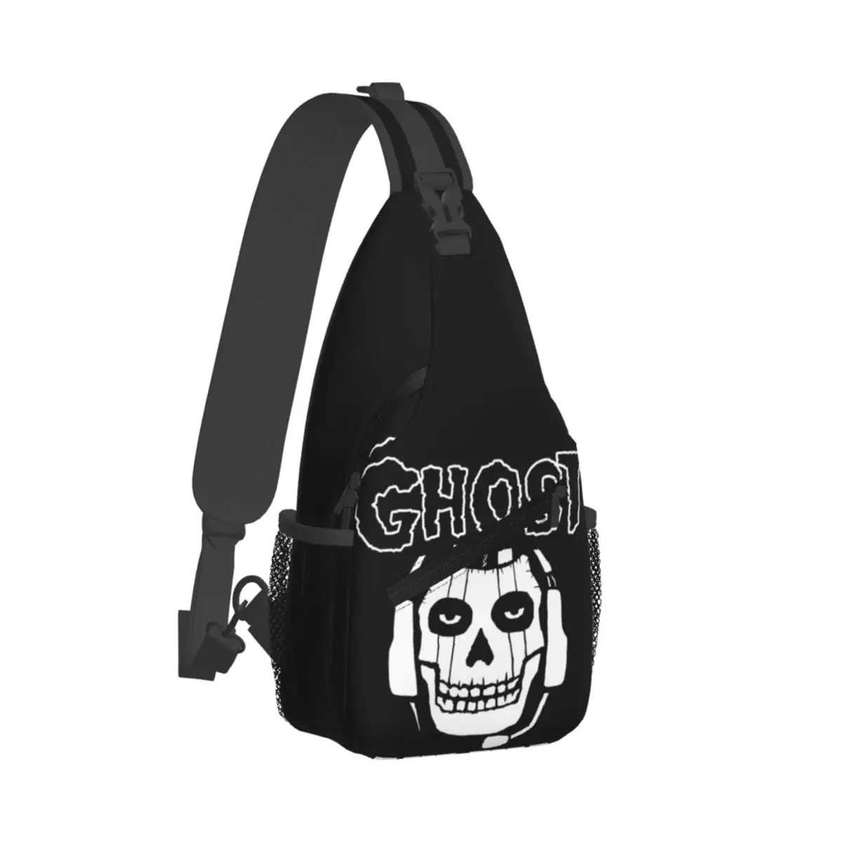 Misfit Of Duty Crossbody Sling Bags Small Chest Bag Modern Warzone Ghost Skull Shoulder Backpack Daypack for Travel Cycling Bag