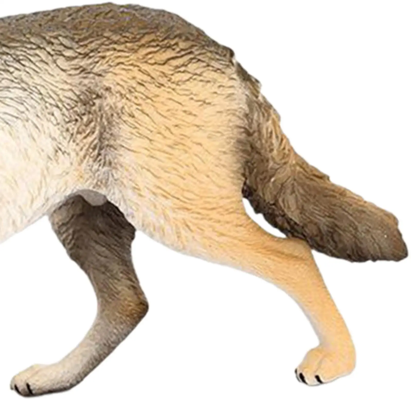 Wolf beeldje realistisch wild dier standbeeld handgeschilderde kinderen kinderen voorschoolse Wolf speelset model voor verjaardagscadeaus