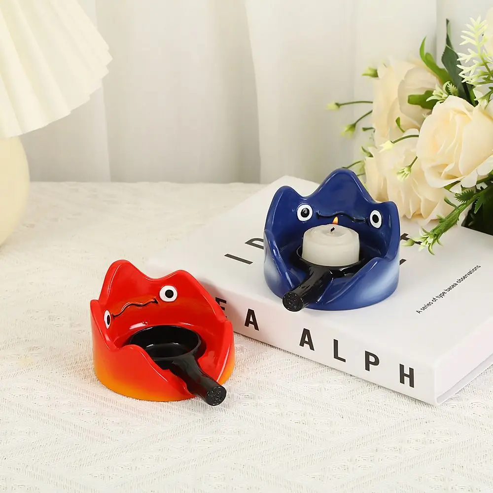 Resin Calcifer Candlestick Scented Light Holder Birthday Gift Candle Holder Flame Aromatherapy Candlestick Base