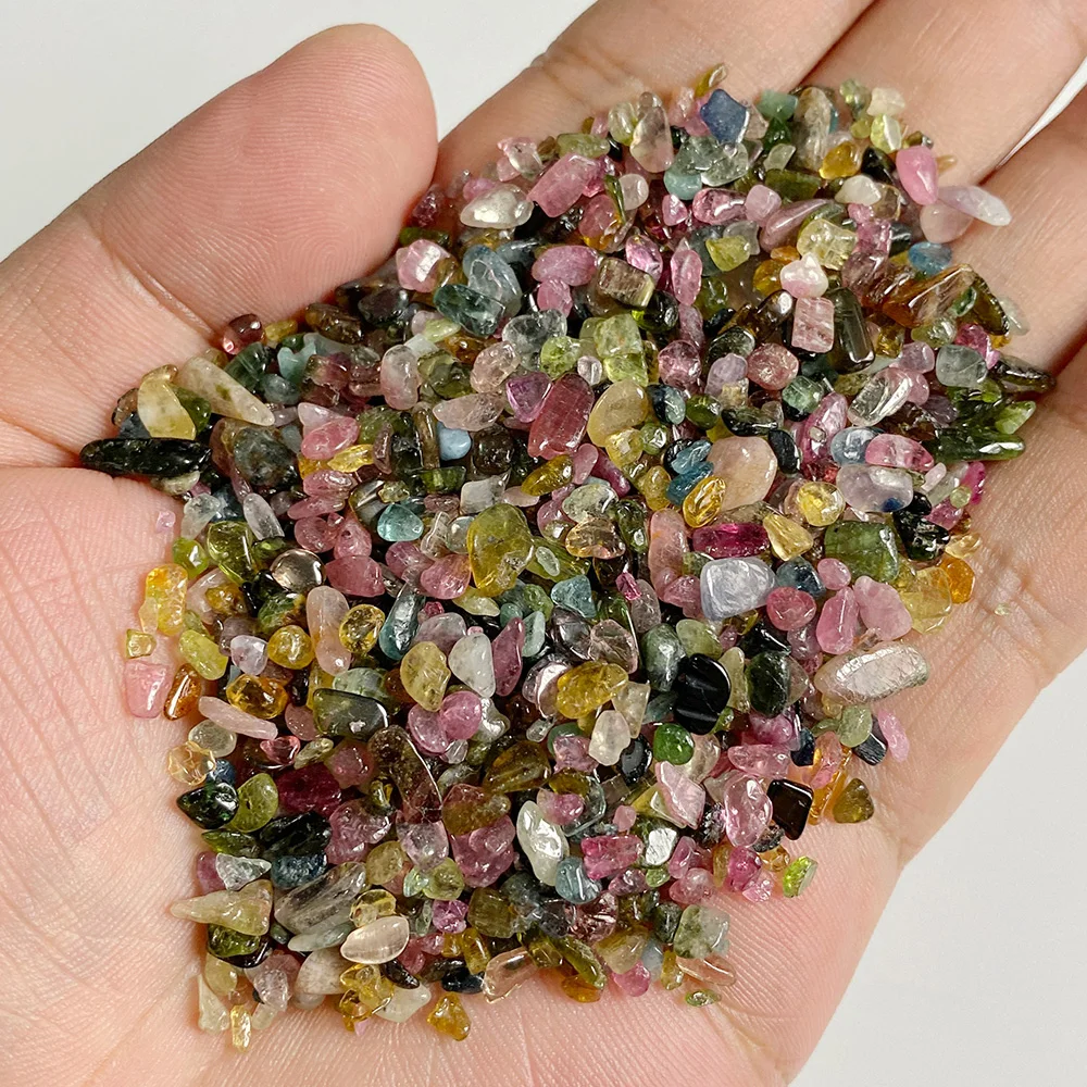 Natural Stone Gravel Crystal Chips 3-5mm Irregular Amethysts Quartz Reiki Healing Tumbled Stone for DIY Fish Tank Bonsai Decor