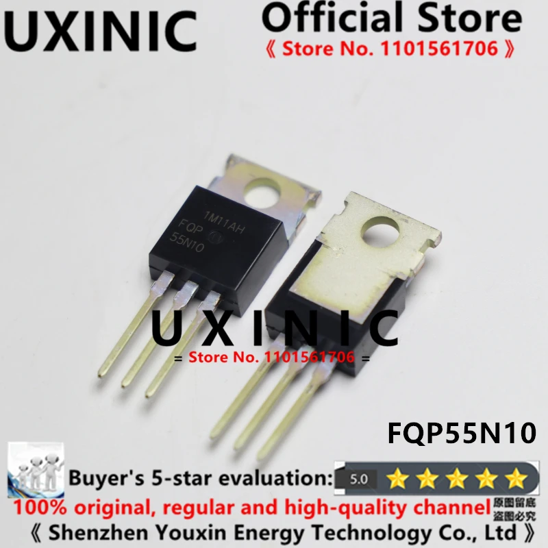 

UXINIC 100% новый импортный оригинальный FQP55N10 55N10 TO-220 MOS FET 55A 100V