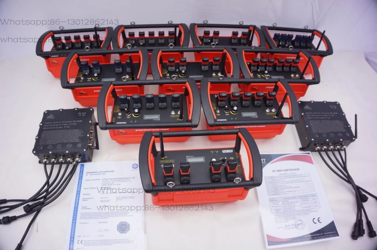 Picture 7: 4 fixed code joystick 433MHz wireless remote control 4-channel crane control module