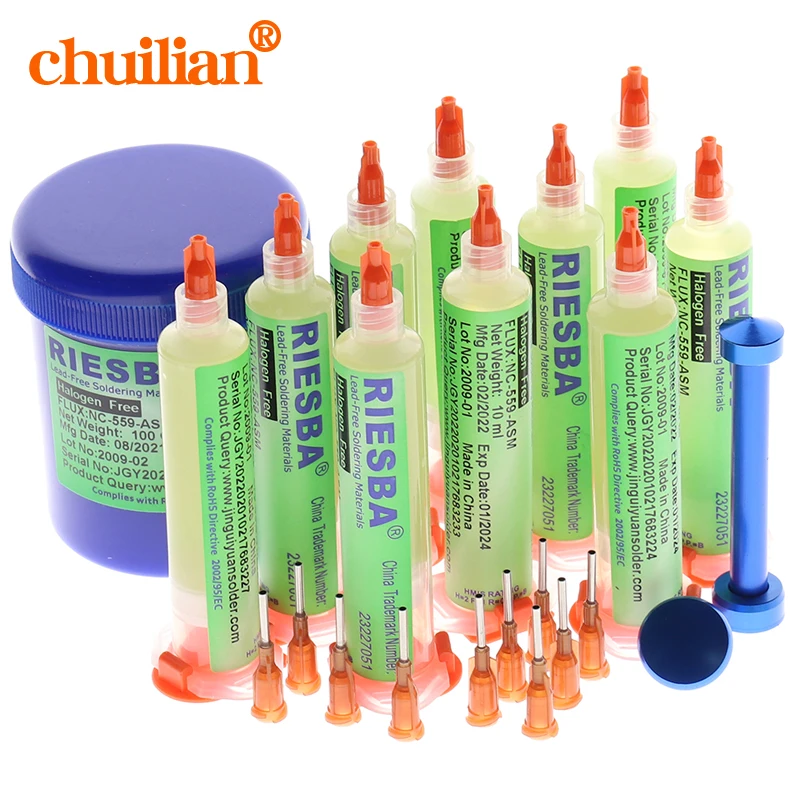 

RIESBA NC-559-ASM The high quality solder paste solder paste flux oil cylinder welding needle mouth