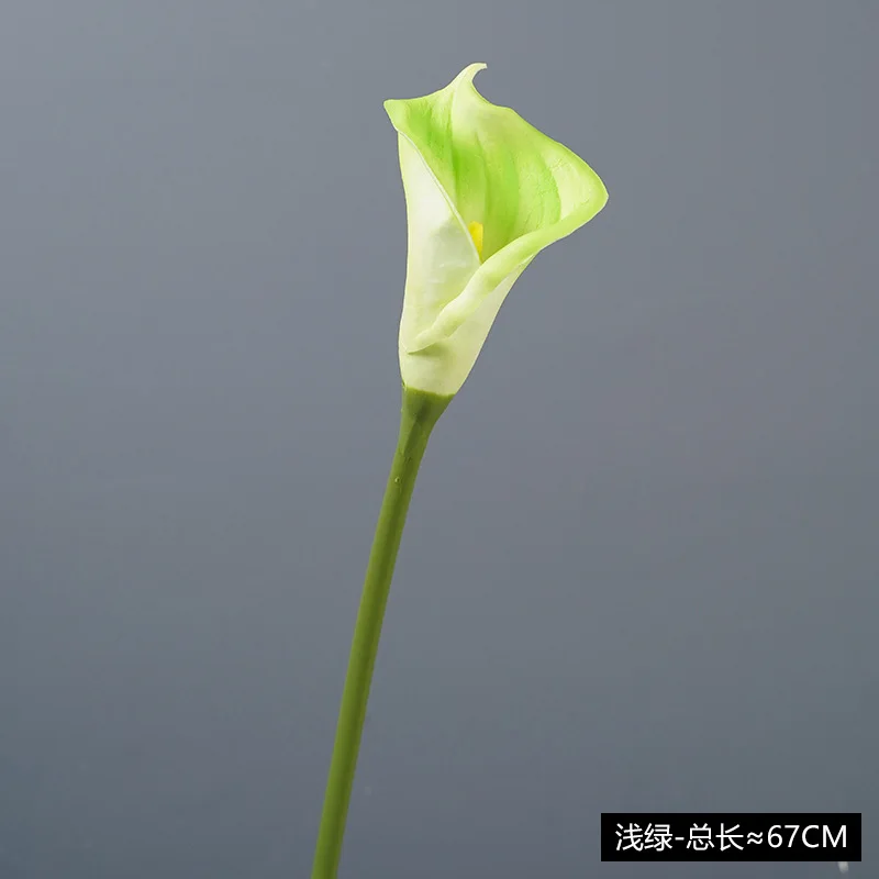 Новый цветной искусственный цветок Calla Lily длиной 67 см из полиуретана, большой Calla Lily, реквизит для съемки для свадьбы, дома, встречи, украшение стола