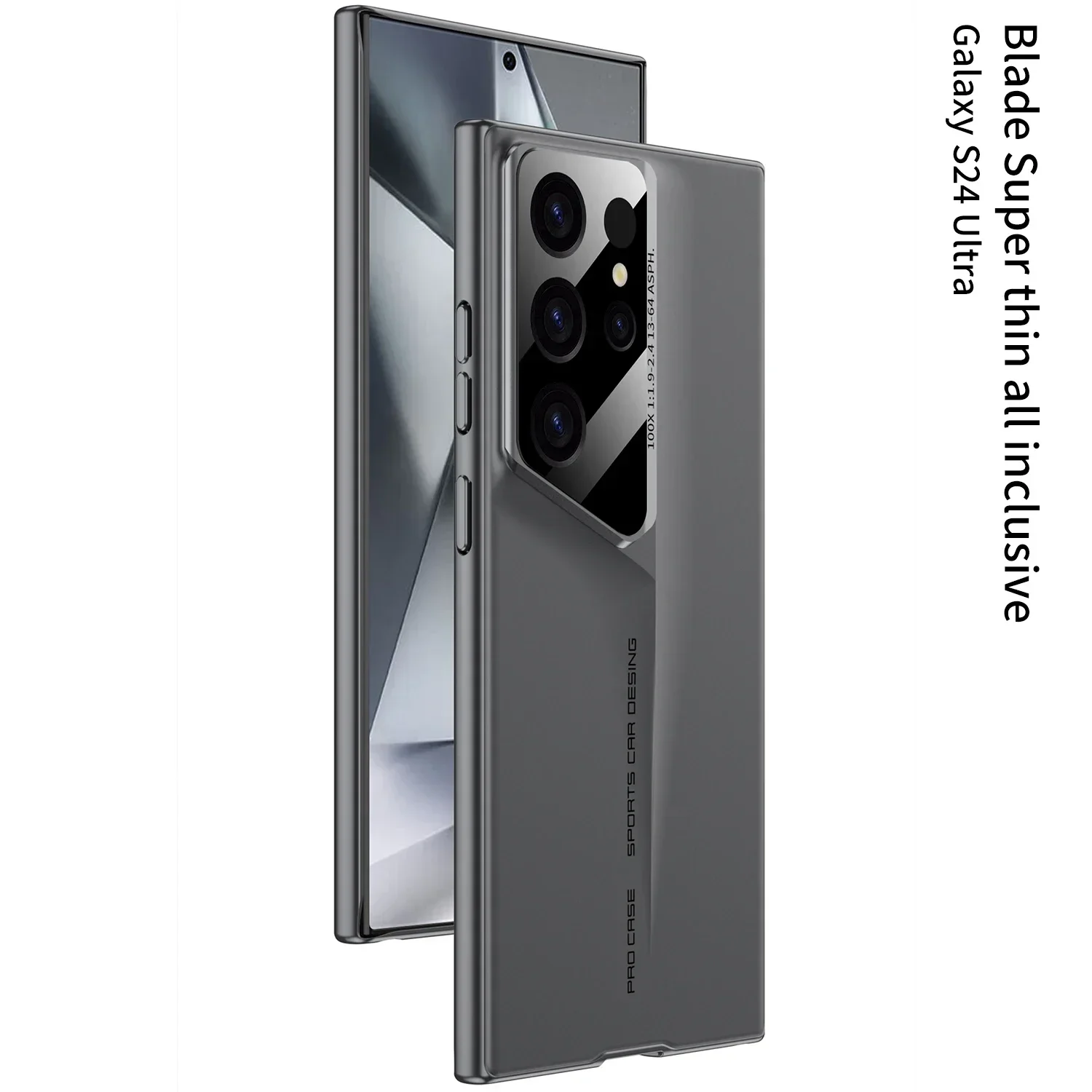 Ультратонкий матовый чехол для телефона Blade Mecha Hard PC для Samsung Galaxy S24 S23 S22 S25 Ultra, защита объектива, матовый противоударный чехол