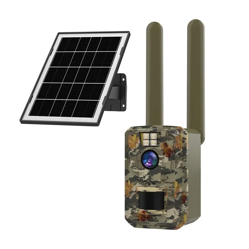 4G solar surveillance camera high definition night vision detection camera