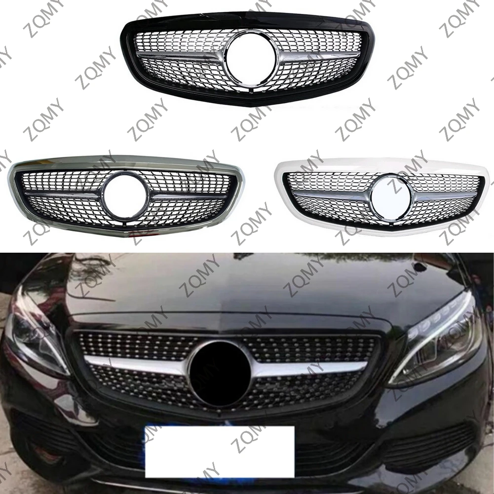 Front Bumper Grille Centre Radiator Grid Grill For Mercedes Benz W205 C-Class Business Edition 2015 2016 2017 2018