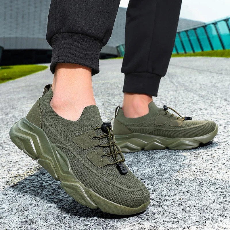 New Fashion All-MatchingMen's Fitness and Running Casual ShoesJinjiang cold-glue shoe factory direct supply