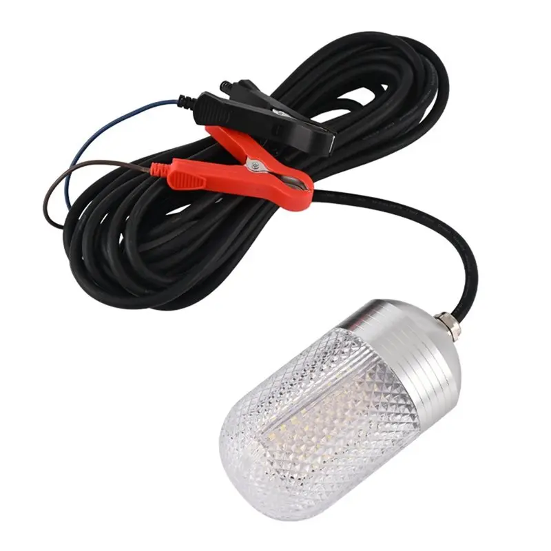 

Новое поступление, светильник для подводной рыбалки, 80 Вт, 12-24 В, яркий светодиодный погружной светильник для привлечения рыбы для доков, лодок или каяков