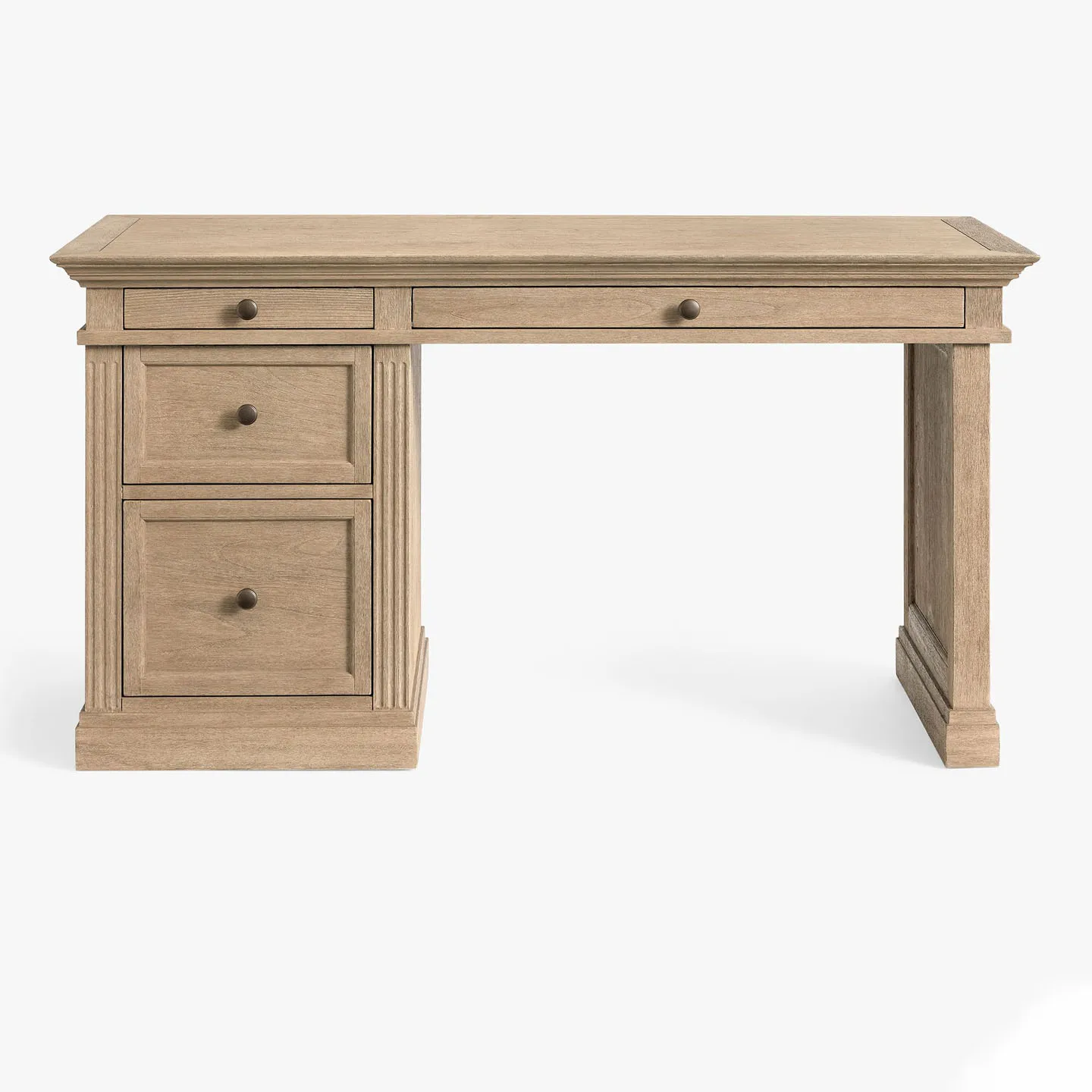 American country retro old solid wood desk French high-end oak computer simple writing
