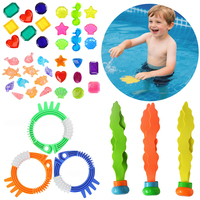 Summer Diving Toys Set Funny Diving Game Play Water Toys Treasure Hunt Sport Toys Swimming Party Accessories Gift Boys Girls ZYF