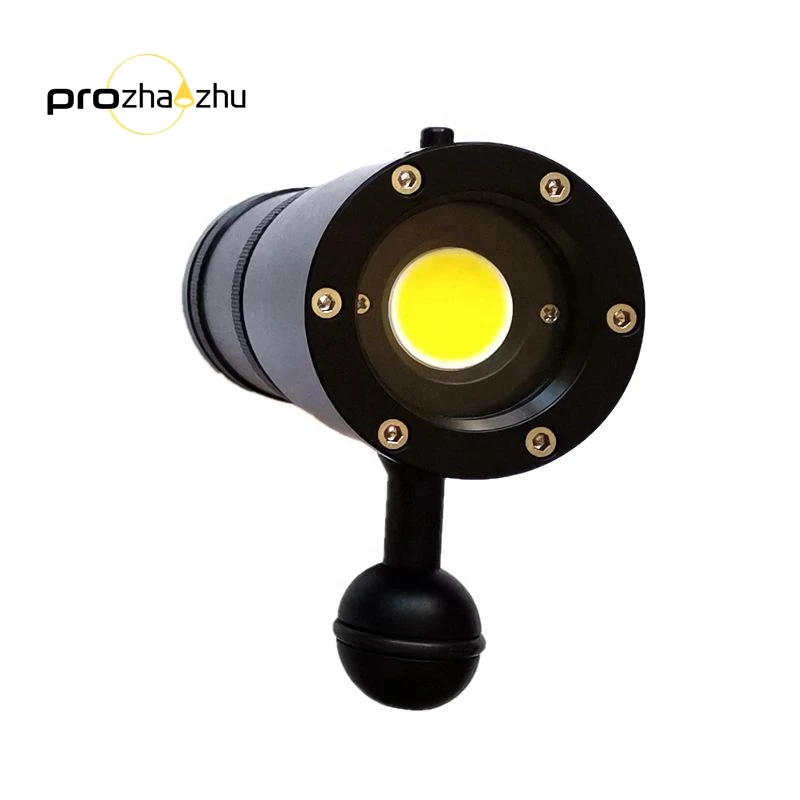 

Video Diving Light COB 5000 Lumen IP68 Rechargeable 120° Wide Lighting Diving Light