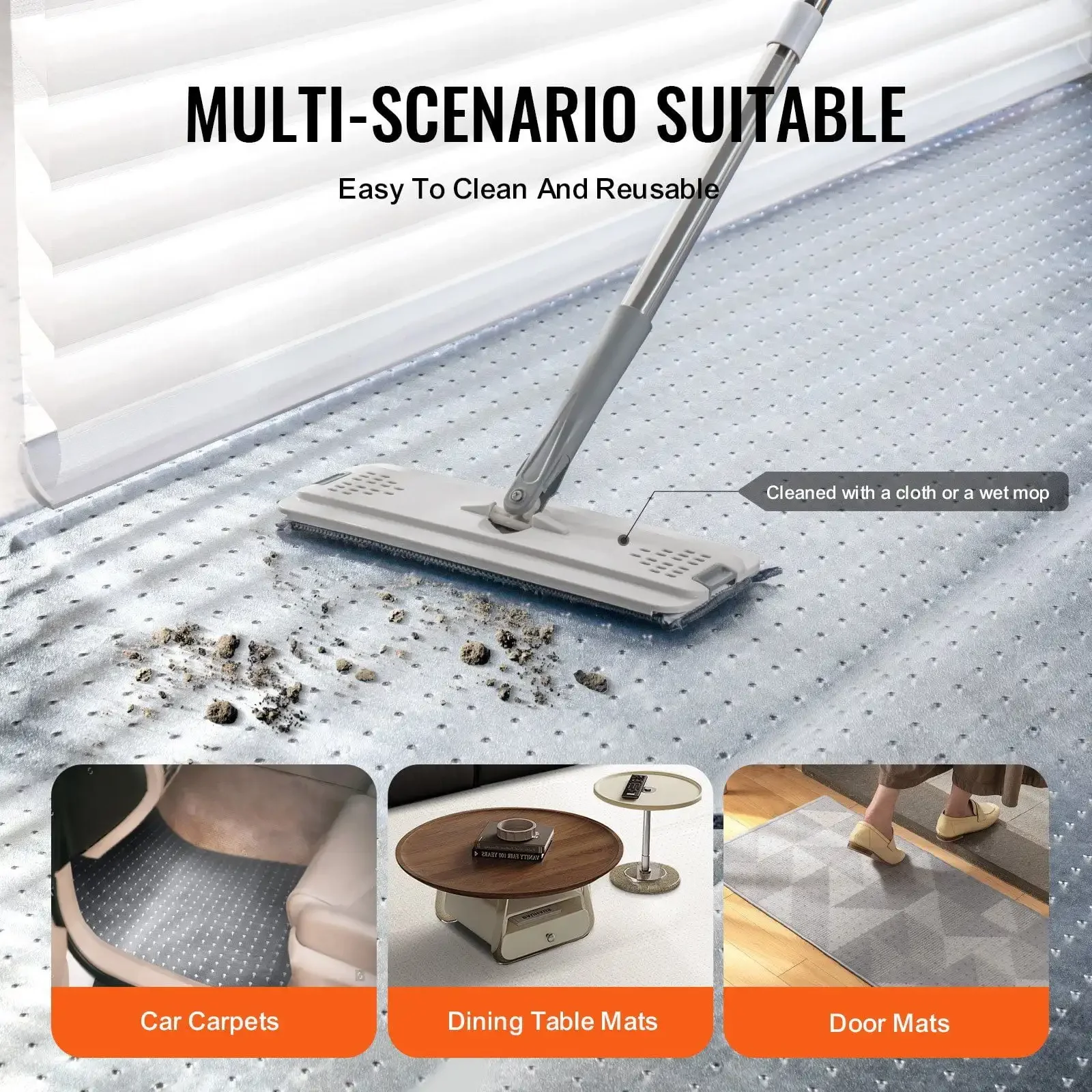 Carpet Protector for Pets, 24" x 6' PVC Scratch-Proof Cat Carpet Protector for Doorway