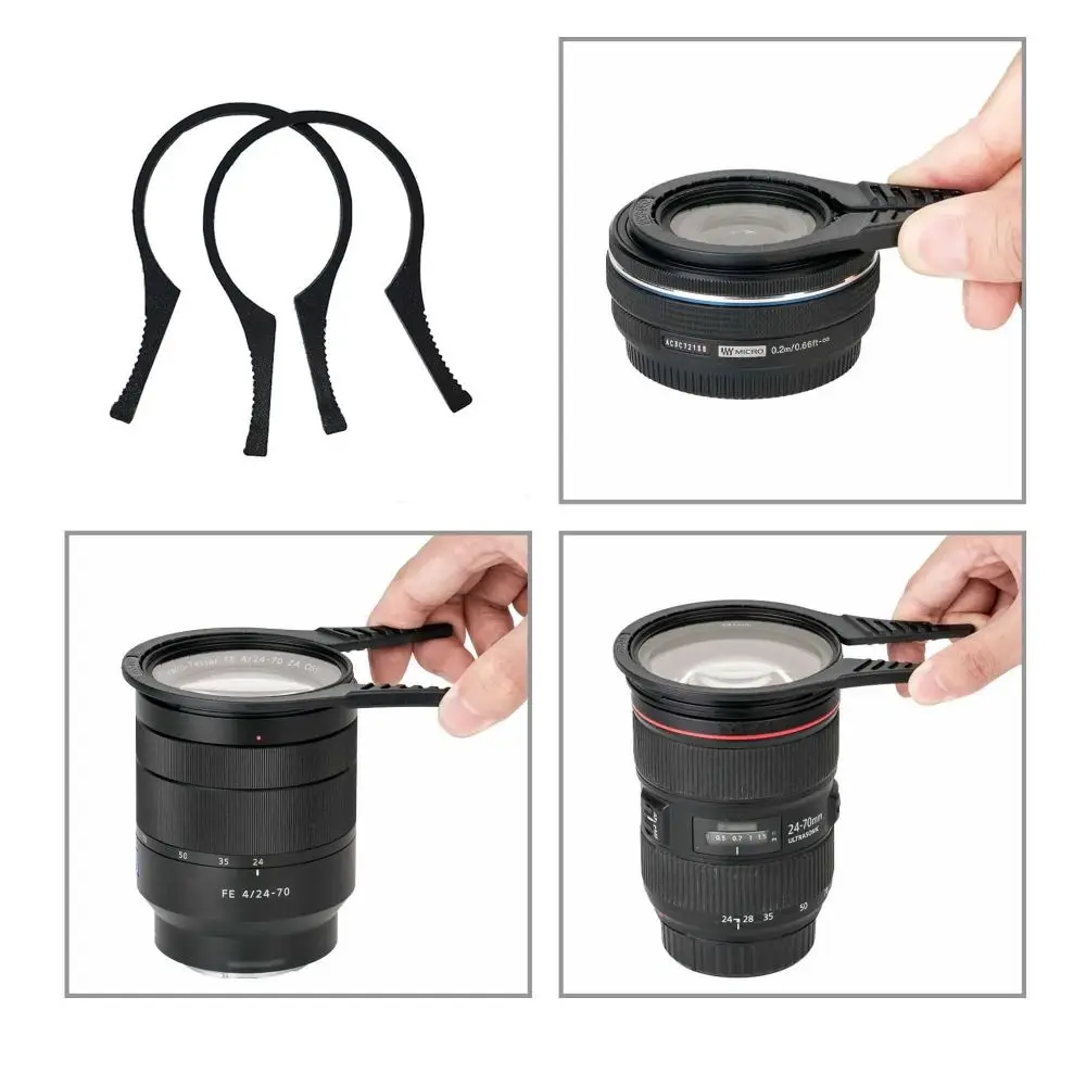 2PCS Portable Camera Lens Filter Wrench Non-slip UV/ND/CPL Filter Removal Wrench Tool Camera Accessories ABS