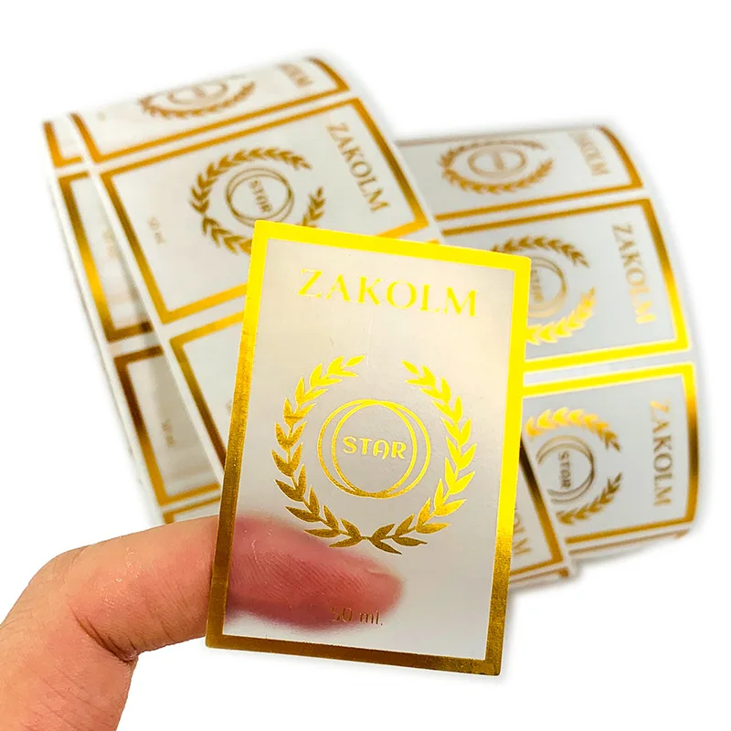 Custom Self-Adhesive Transparent PVC Stamping Cosmetic Labels with Custom Logos Sealing Stickers for Personalized Packaging - view 3