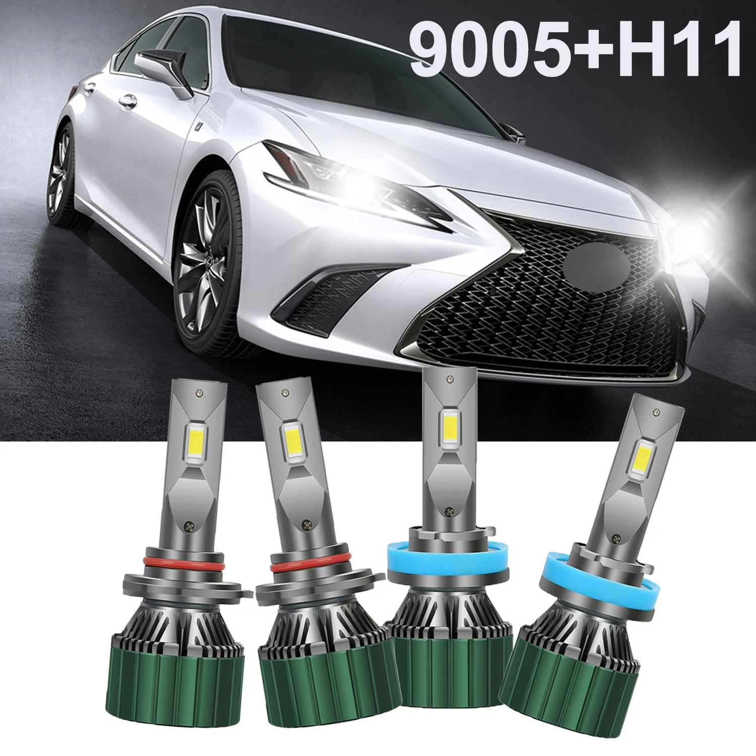 

Canbus Car LED Headlight 9005 HB3 H11 Hi/Lo beam Auto LED Lamp Highlight 3570 CSP Chip 60000LM 6500K DC12V Light