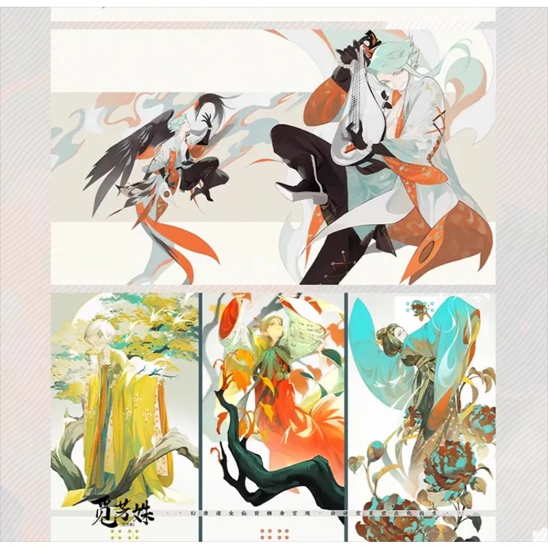 

Chinese Style Art Book Artwork Traditional Huan Tang Gui Meng Jiao Zhu Mou Hu Xian Artbook Illustrated Scroll Format