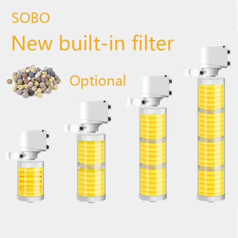 Filtr SOBO do akwarium Pompa filtrująca do akwarium Trzy w jednym Filtry Akcesoria Akcesoria dla zwierząt domowych Produkty Dom Ogród