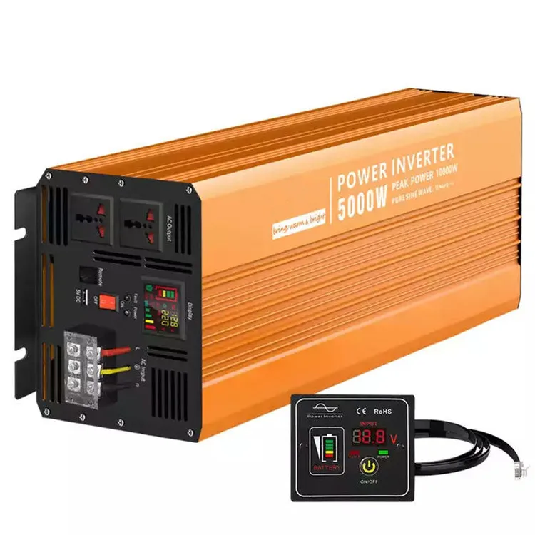 -5000W Solar Pure Sine Wave Inverter off Grid Power 5kva 12v 48v High Frequency 220V