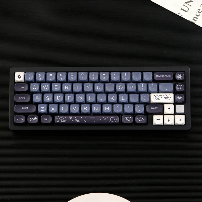 teclas gmk galaxy tema chave cap moa perfil dye sub pbt keycap com 175u 2u shift para mx switch teclado mecanico 129 01