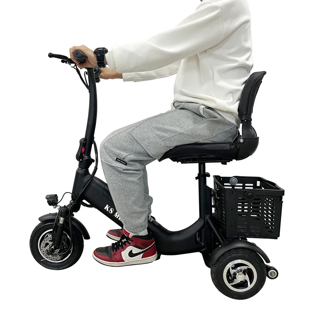 

KSM-902 Foldable 3 Wheel Adults Electric Scooter for Old Elderly People 16KGS Travel Mobility 3 Wheel Handicapped Scooters