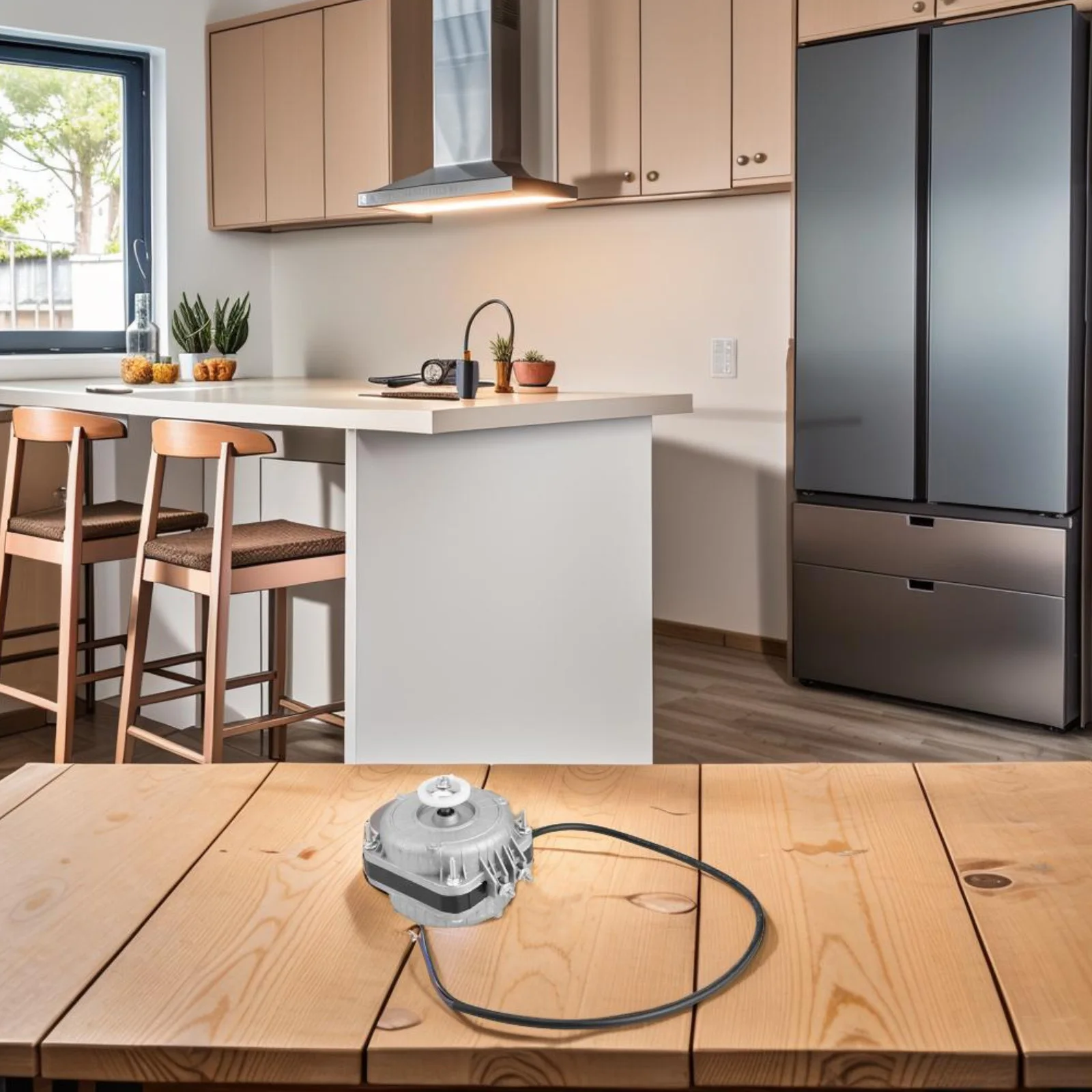 

220v 50HZ Refrigeration Condenser Fan Motor 60W Condenser Fan Motor Strong Driving Force High Strength Low Noise Low Vibration