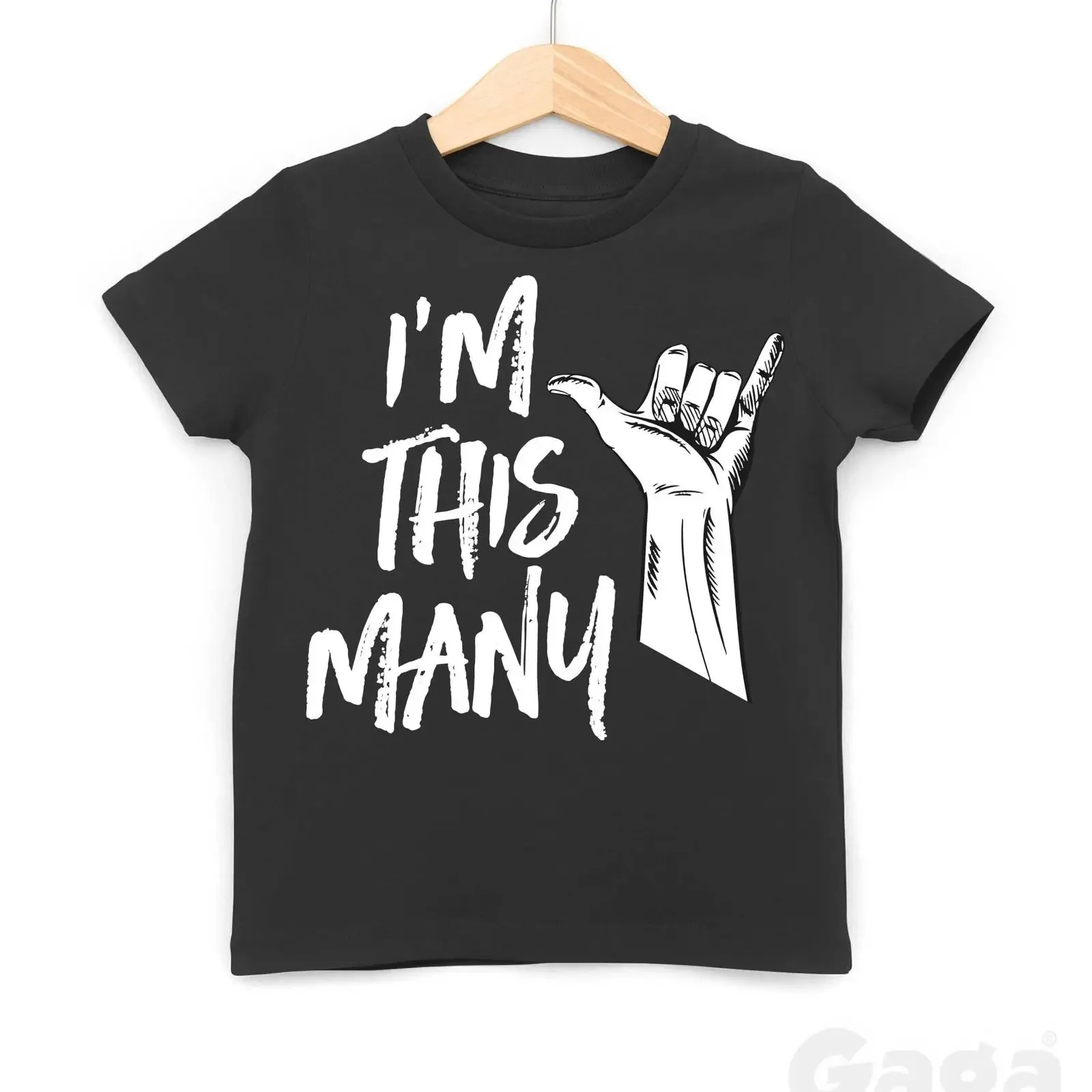 Camiseta de 2º cumpleaños con signo Shaka Hang Loose y la frase 'I'm This Many', estilo vintage, lavada, ligeramente cómoda, streetwear, elegante y suave.