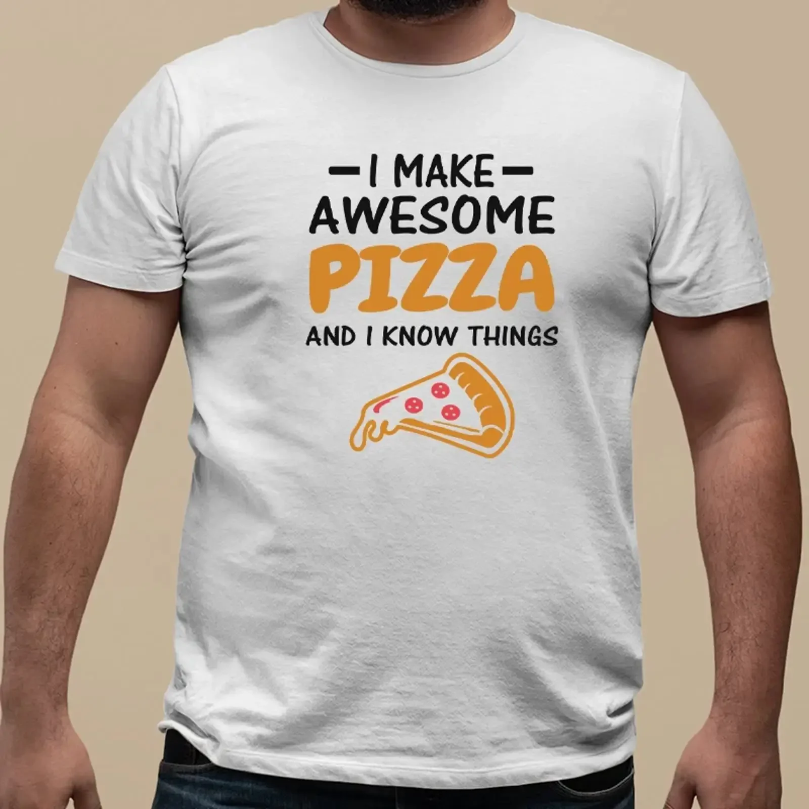 Pizza Chef T Shirt I Make Awesome Fast Food Confident Chefs Image 1 of 4 vintage Washed homme fashion streetwear Stylish Unisex
